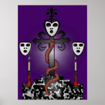 Baron Samedi and the Voodoo Guede Print
