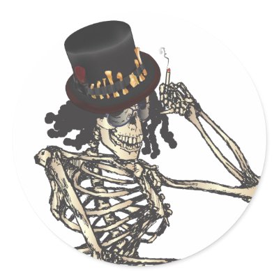 Baron Semedi and Semedi's Hat Stickers by studio566
