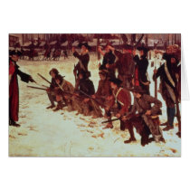 Baron von Steuben drilling American recruits Card