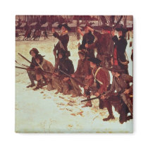 Baron von Steuben drilling American recruits Magnet