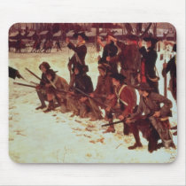 Baron von Steuben drilling American recruits Mouse Pad