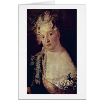 Baroness By Antoine Pesne Greeting Card