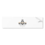 Baroque Chandelier bumper stickers