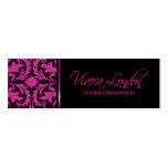 Baroque - Choreographer Dance Instructor Business Cards