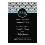 Baroque Elegance (Aqua) Save Date Announcement