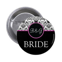Baroque Elegance Bride Button