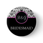 Baroque Elegance Bridesmaid Button