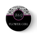 Baroque Elegance Flower Girl Button