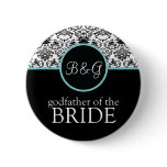 Baroque Elegance Godfather of Bride Button