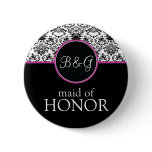 Baroque Elegance Maid of Honour Button