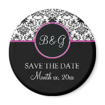 Baroque Elegance Save The Date Magnet