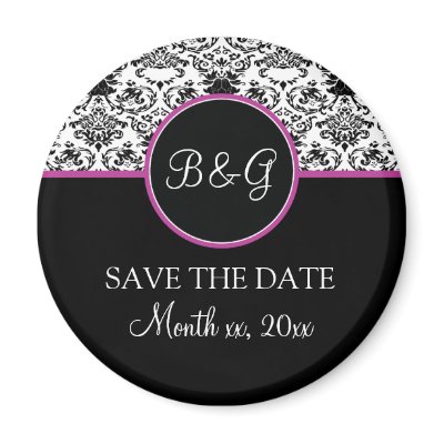 Baroque Elegance Save The Date Magnet by twoheartsshoppe