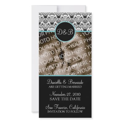 Baroque Elegance Save The Date Photo Card by twoheartsshoppe