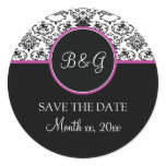 Baroque Elegance Save The Date Sticker