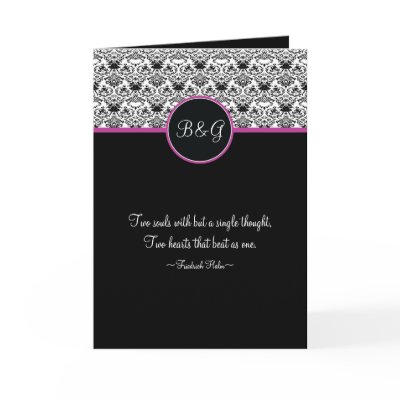 Baroque Elegance Wedding Invitation Card by twoheartsshoppe