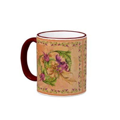 Baroque Floral 2 Coffee Mug by Felidae52