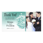 Baroque Flowerball Photo Thank You Photo Card