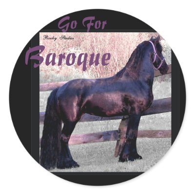 Baroque Friesian Stickers by RookyStudios