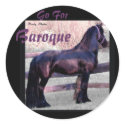 Baroque Friesian Stickers