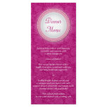 Baroque Fuchsia Plaque Menu Rack Card