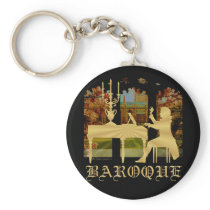Baroque harpsichord keychains