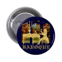 Baroque harpsichord pinback button