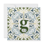 Baroque Letter G Custom Announcements