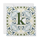Baroque Letter K Custom Invite