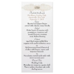 Baroque Monogram Scroll Menu Card rack cards
