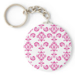 Baroque Pink Keychain
