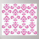 Baroque Pink Print