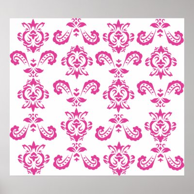 Baroque Pink Print by hyperspaz
