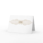 Baroque Scroll Wedding Folded Invitation