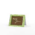 Baroque Vintage Green Thank You Card