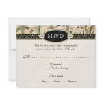Baroque Vintage Lily Formal Elegant Wedding RSVP Custom Announcement