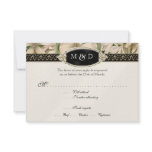 Baroque Vintage Lily Formal Elegant Wedding RSVP Personalized Invitation