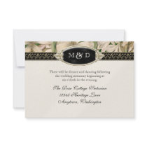 Baroque Vintage Lily Formal Elegant Wedding RSVP