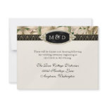 Baroque Vintage Lily Formal Wedding Reception Custom Invites