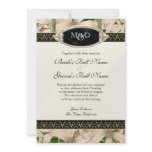 Baroque Vintage Lily Gold Formal Elegant Wedding Personalized Invites