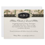Baroque Vintage Lily Gold Formal Save the Date Custom Invite