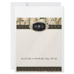 Baroque Vintage Lily Gold Formal Thank You Notes Personalized Announcement