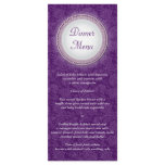 Baroque Violet Plaque Menu Rack Card