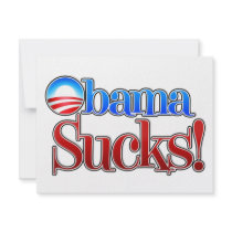 Barrack Obama Sucks Personalized Announcement