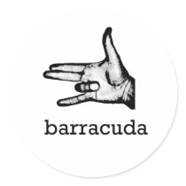 Barracuda Round Sticker