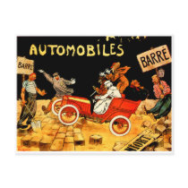 Barre ~ Vintage French Motor Car Advertisement Post Cards