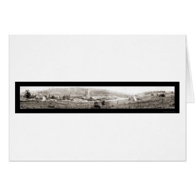 Barre VT Granite Photo 1917 Greeting Cards by lc_panoramicphotos