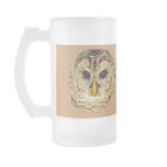 Barred Owl Large Glass Mug