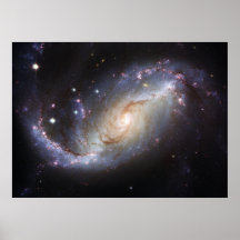 Barred Spiral Galaxy NGC 1672 Constellation Dorado Posters