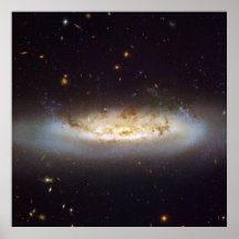 Barred Spiral Galaxy NGC 4522 Virgo Galaxy Cluster Print