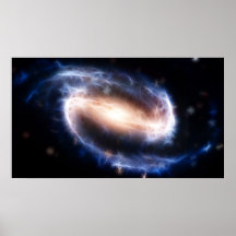 Barred Spiral Galaxy Poster